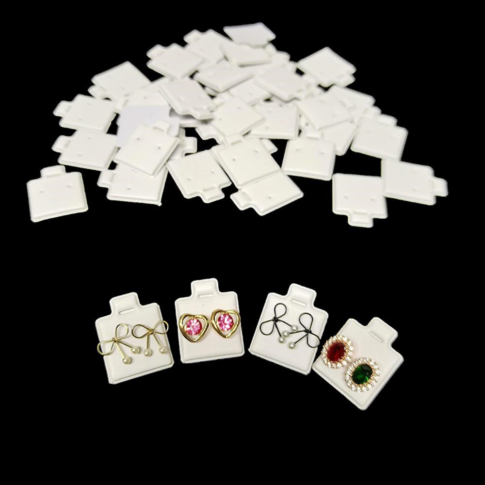 Jewelry Making Organizer - 100 pçs/saco orelha studs titular branco