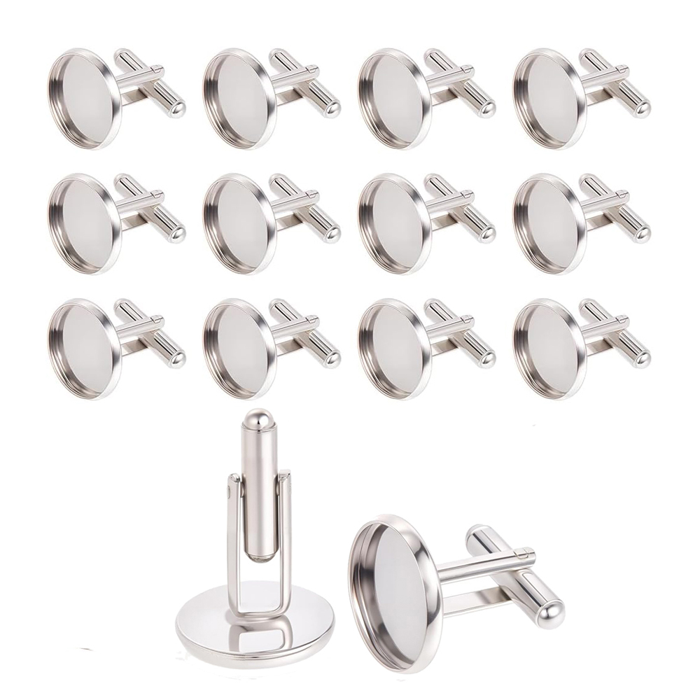 Pendant Blank Bezel - 20 Peças de Bases Redondas de