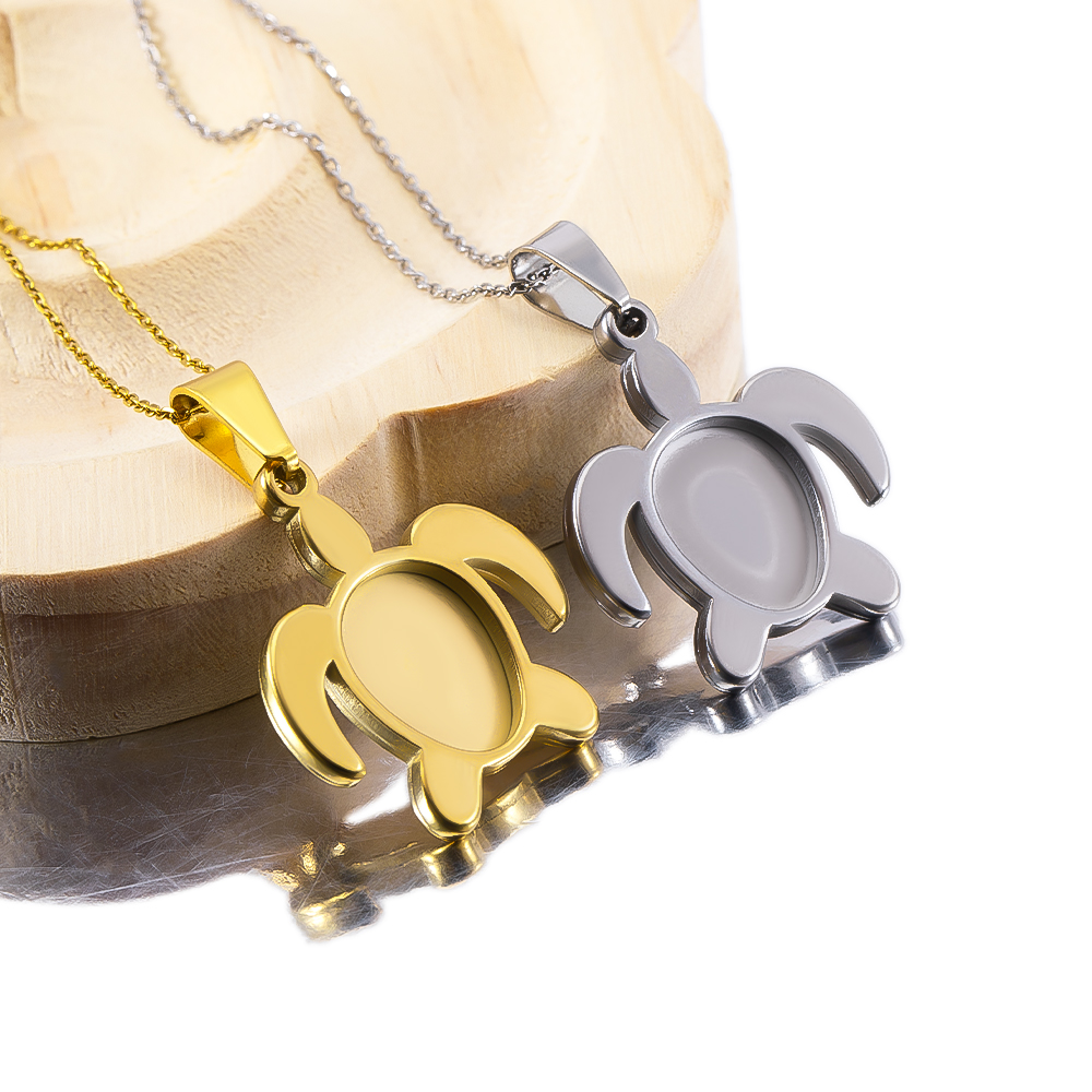 Pendant Blank Bezel - Base para Pingente Oval de Aço