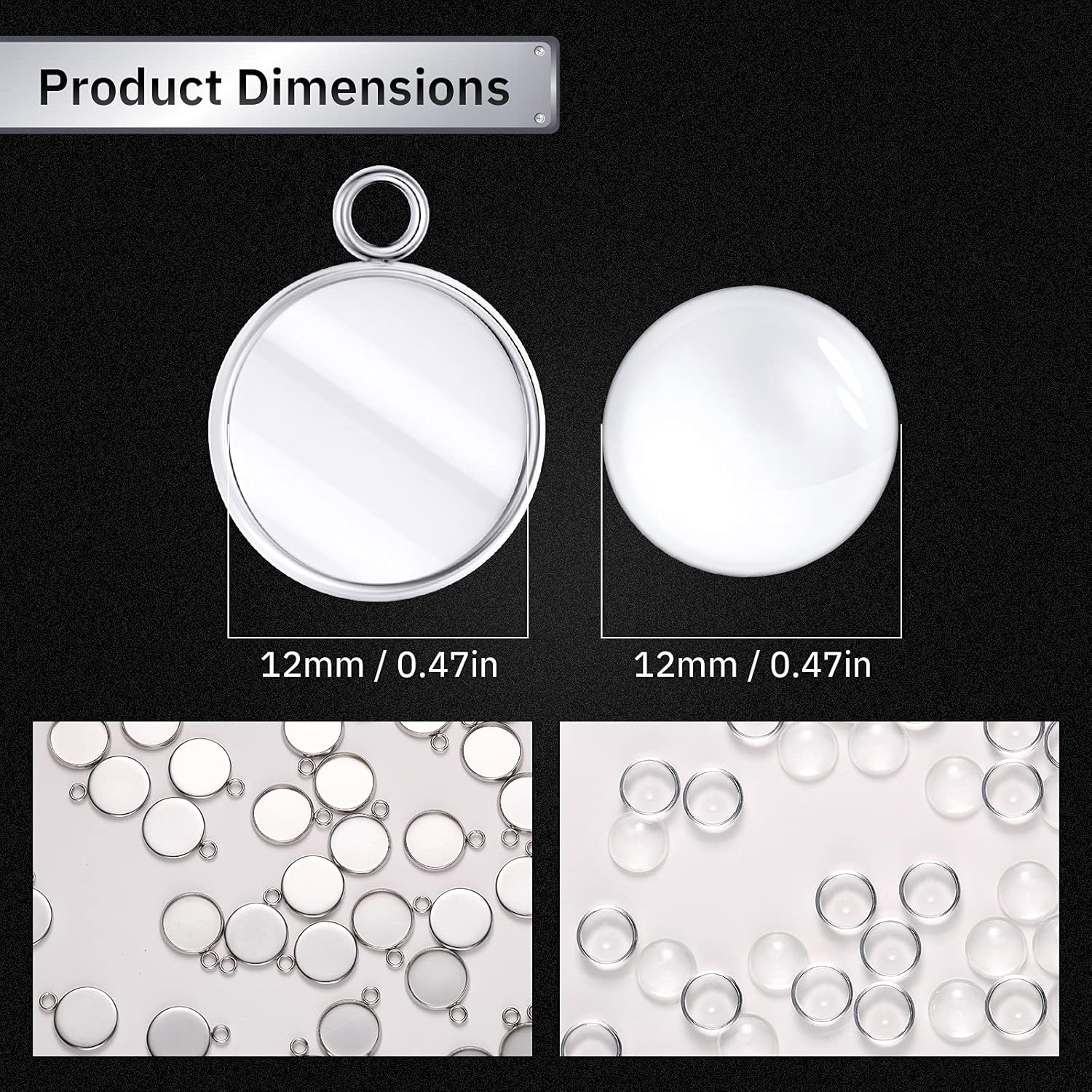 20 peças de aço inoxidável mol - Pendant Blank Bezel avaliação e preço