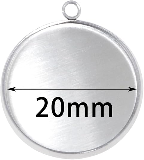 20 peças de aço inoxidável mol - Pendant Blank Bezel avaliação e preço