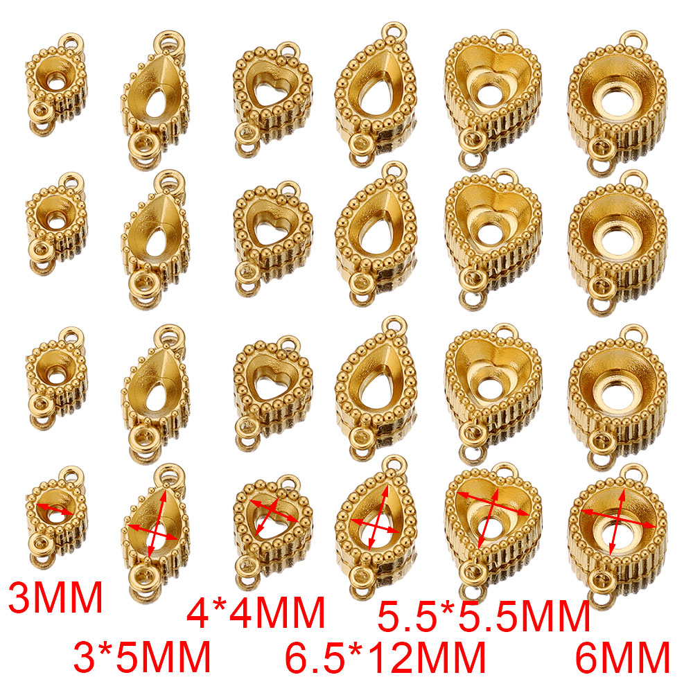 10 pçs de aço inoxidável burac - Pendant Blank Bezel avaliação e preço