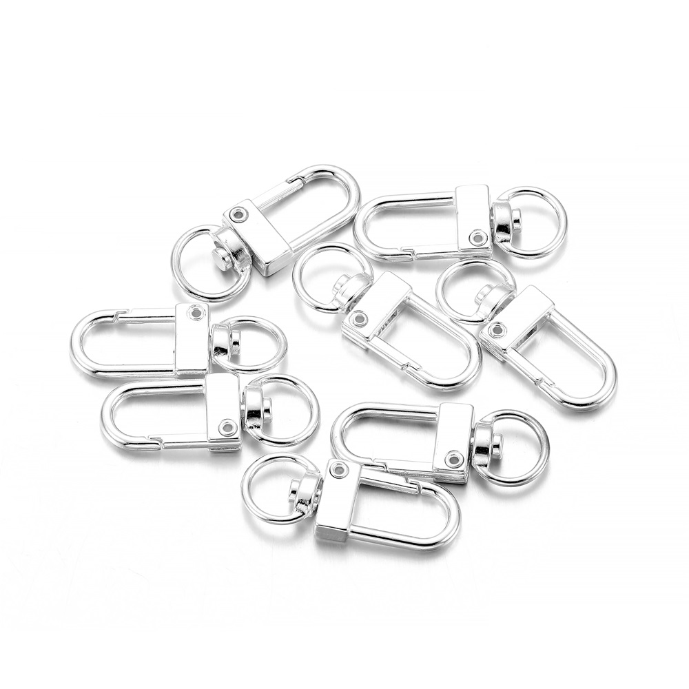 10 peças/pacote Mosquetões Gir - Jewelry Making Metal avaliação e preço