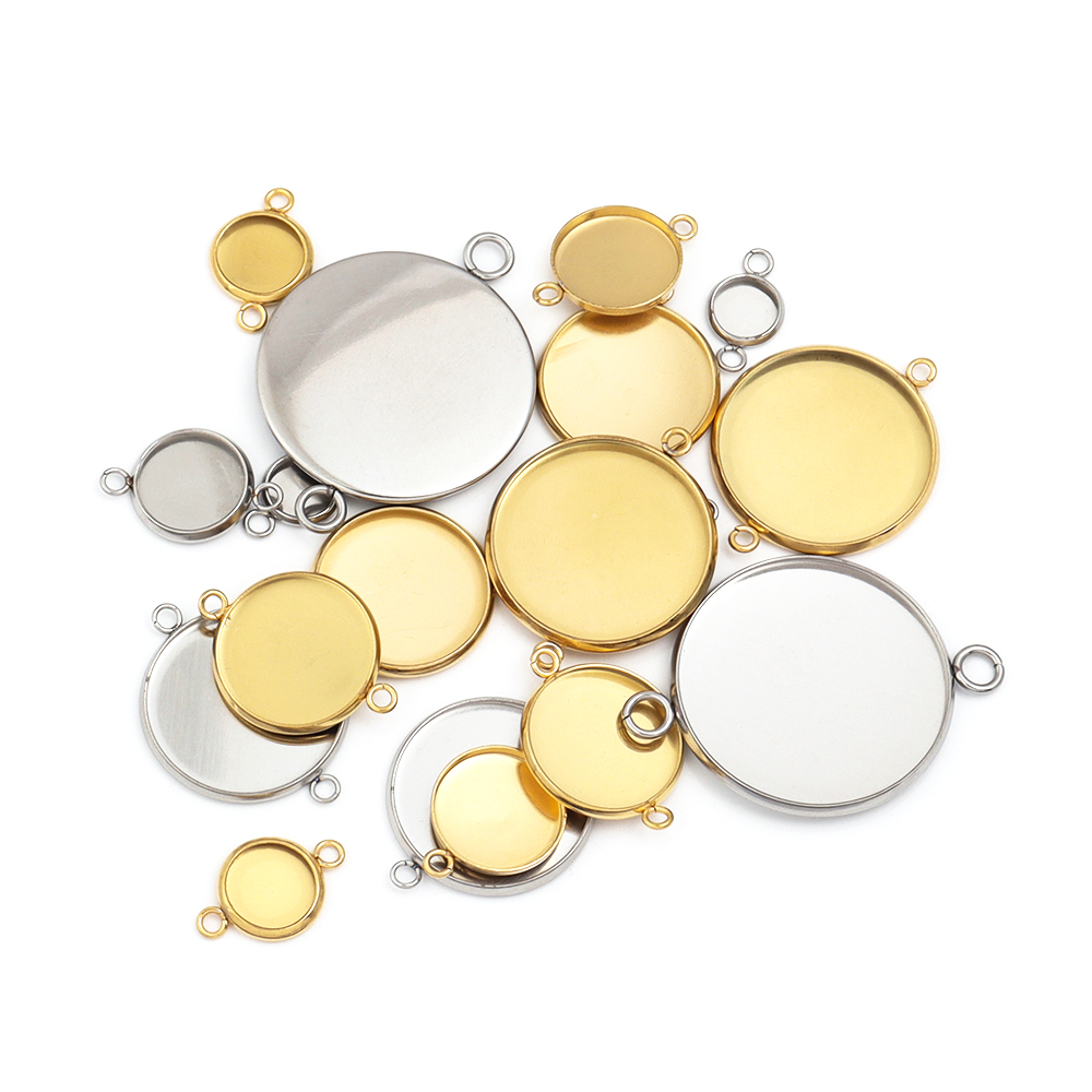 Bandeja base de cabochão redon - Pendant Blank Bezel avaliação e preço