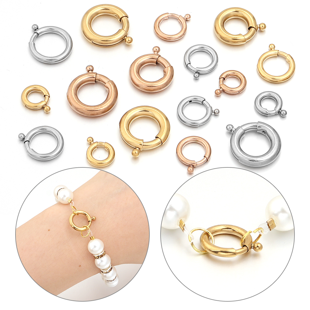 2 pçs fechos de mola de aço in - Jewelry Making Kit For Beginners avaliação e preço