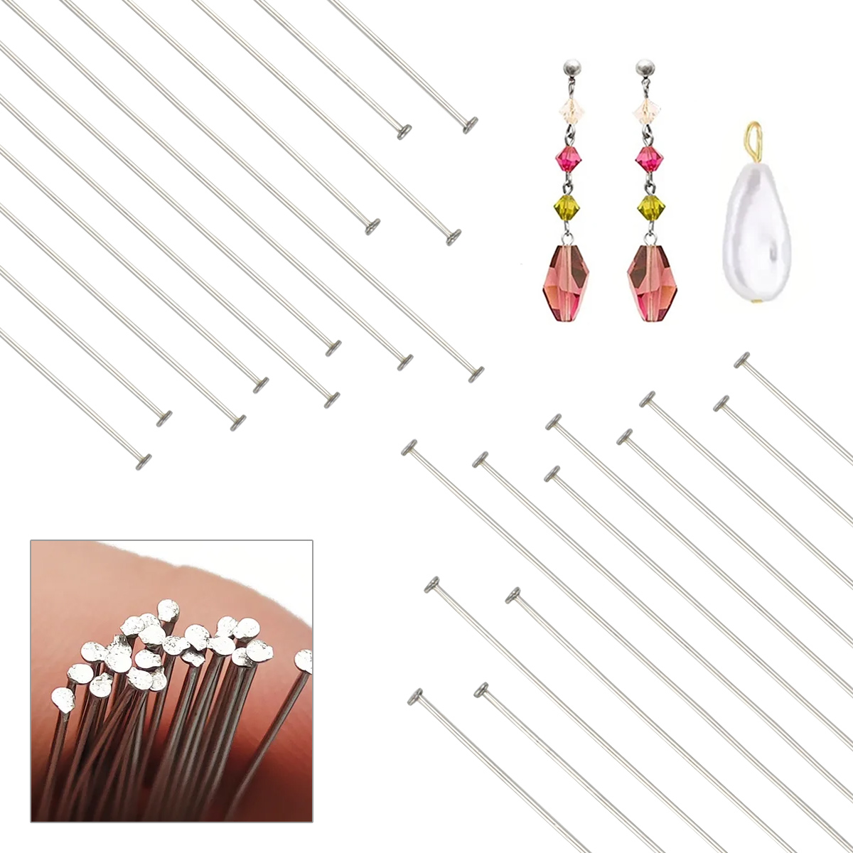 Aço inoxidável Flat Pin para F - Beading Needle Fine avaliação e preço