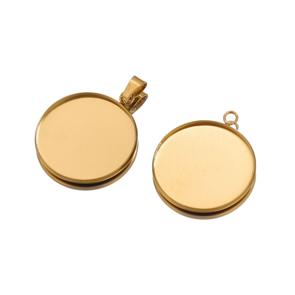 10 pçs pingentes de ouro de aç - Pendant Blank Bezel avaliação e preço