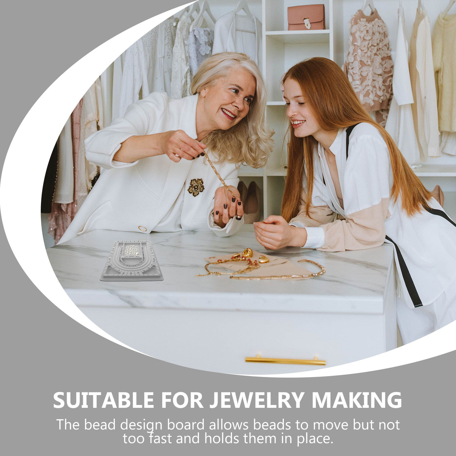 2 Peças Tabuleiro Organizador  - Jewelry Making Organizer avaliação e preço